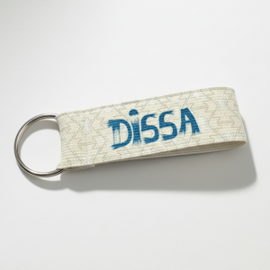 Llaveros en Cinta Elastica 8,5cm de largo