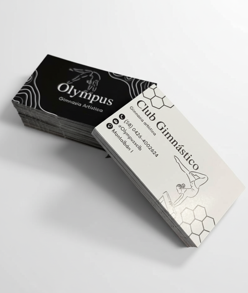 Tarjetas de presentación doble cara