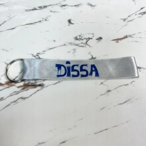 Docena Llaveros en Cinta Raso 13cm de largo